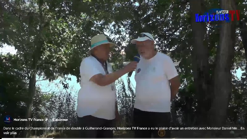 Photo de l'interview au bord du Rhône avec Horizons TV France
